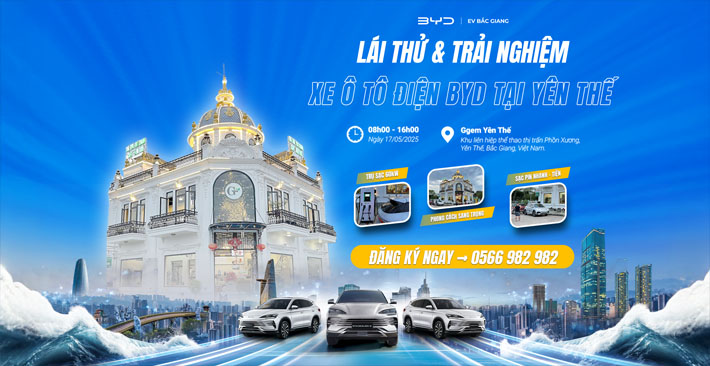 Chương trình lái thử xe BYD tại Yên Thế Bắc Giang